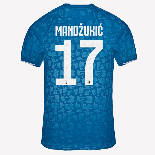 Camiseta Juventus NO.17 Mandzukic 3ª 2019-2020 Azul